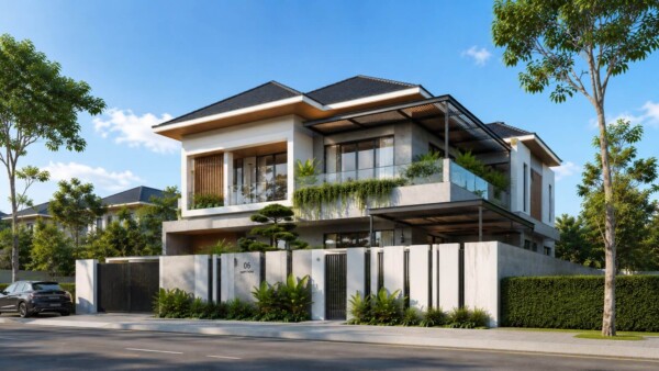 Biệt Thự Hiện Đại 2 Tầng Mang Cảm Hứng Nghỉ Dưỡng Giữa Lòng Thành Phố