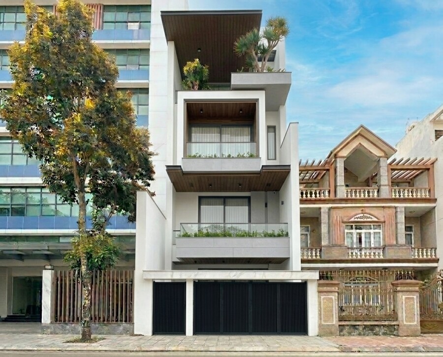 Mẫu nhà phố 4 tầng 8x20m hiện đại tối ưu ánh sáng và không gian sống